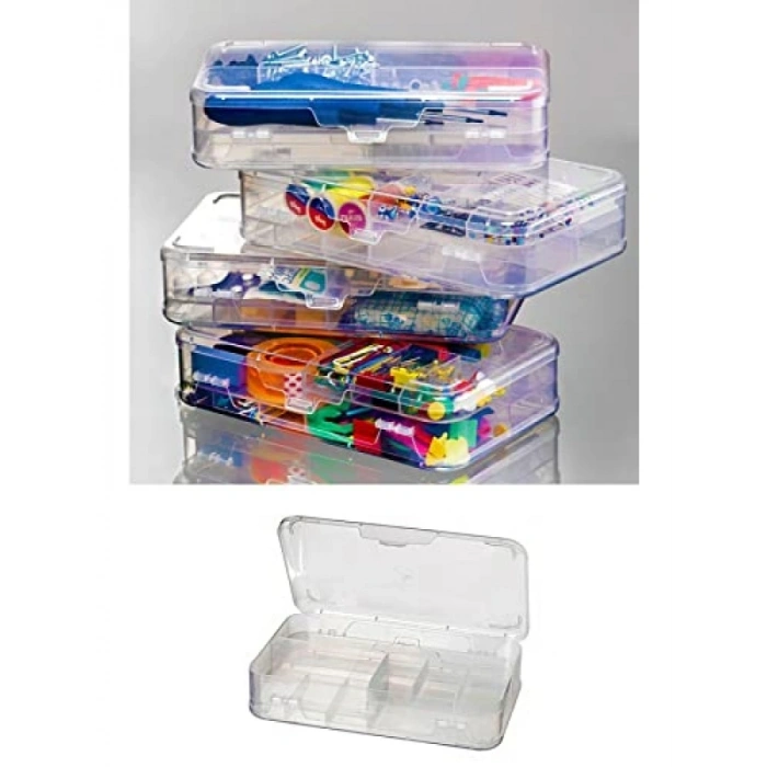 Çok Bölmeli, Şeffaf Hobi Dikiş ve Malzeme Organizeri