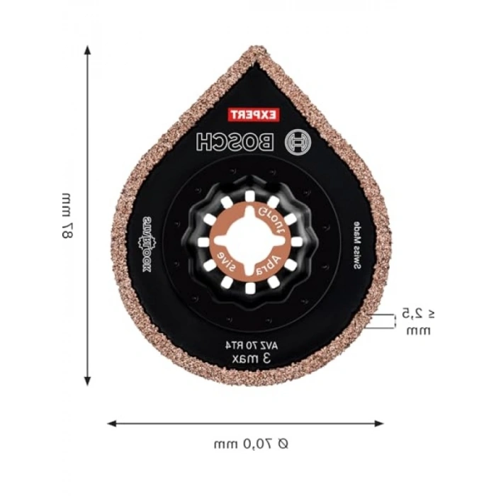 Çok Fonksiyonlu Derzleme Tabanları, Ø 70 mm