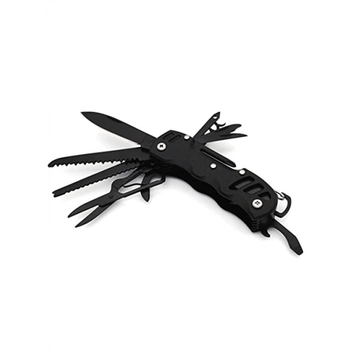 Çok Fonksiyonlu Kamp Cep Çakısı - 15 Özellikli