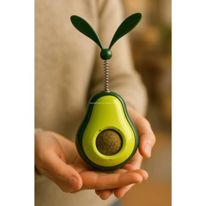 Çok Fonksiyonlu Kedi Oyuncağı - Avokado Şekilli