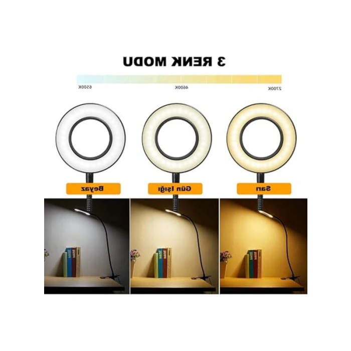 Çok Fonksiyonlu LED Masa Lambası, Ayarlanabilir Açılı