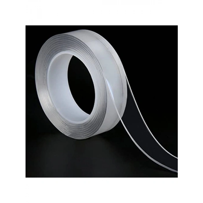 Çok Fonksiyonlu Şeffaf Çift Taraflı Bant - 3 m x 3 cm