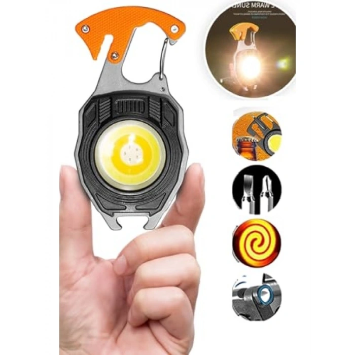 Çok Fonksiyonlu USB Şarjlı LED Çakmak ve Lamba