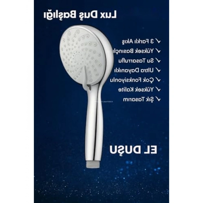 Çok Fonksiyonlu Yüksek Basınçlı Duş Başlığı - 3 Akış Modu