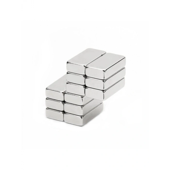 Çok Güçlü Dikdörtgen Neodyum Mıknatıs Seti - 4 Adet