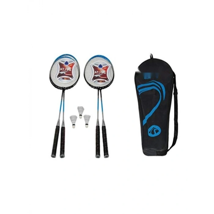 Çok Renkli Çantalı Badminton Raketi