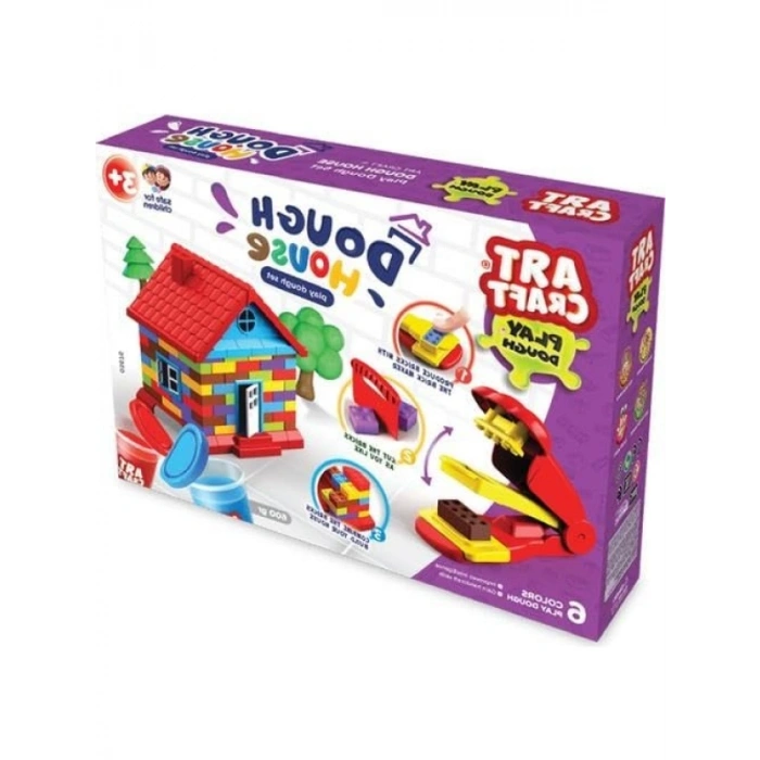 Çok Renkli Hamur Ev Seti - 600 gr