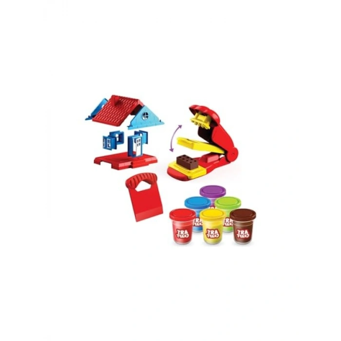 Çok Renkli Hamur Ev Seti - 600 gr