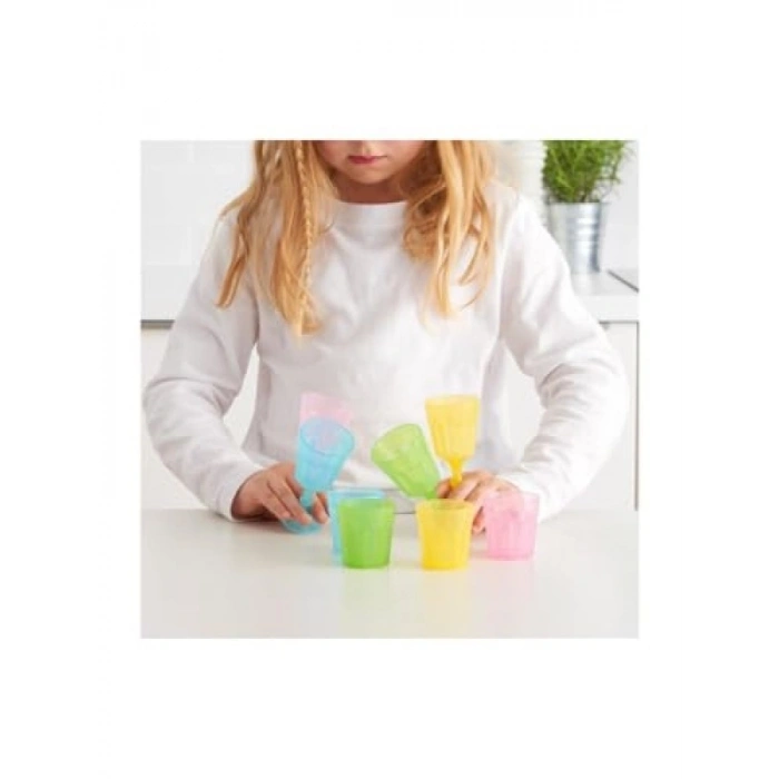 Çok Renkli Minyatür Bardak Seti - 8 Adet