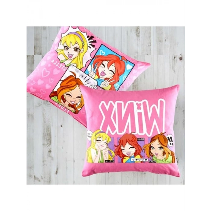 Çok Renkli Pamuk Kırlent - 40x40 cm