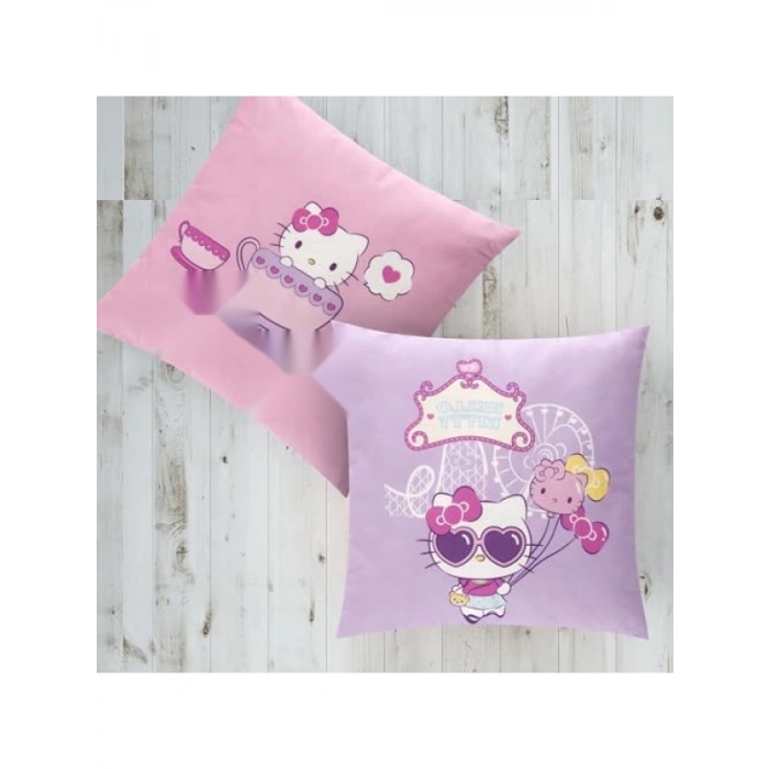 Çok Renkli Pamuk Kırlent - 40x40 cm