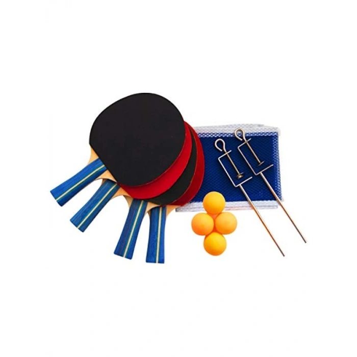 Çok Renkli Unisex Masa Tenisi Raket Seti - Tek Beden