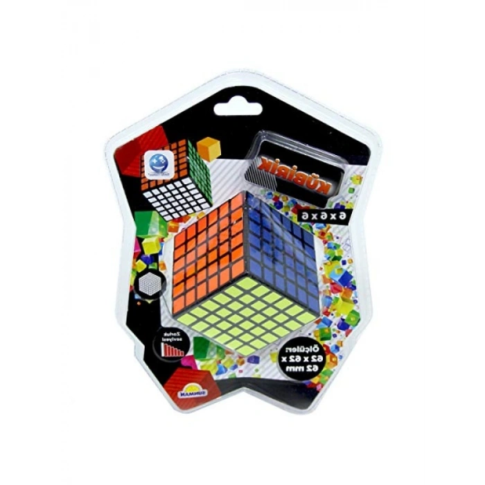Çok Renkli Zeka Küpü, 6x6x6