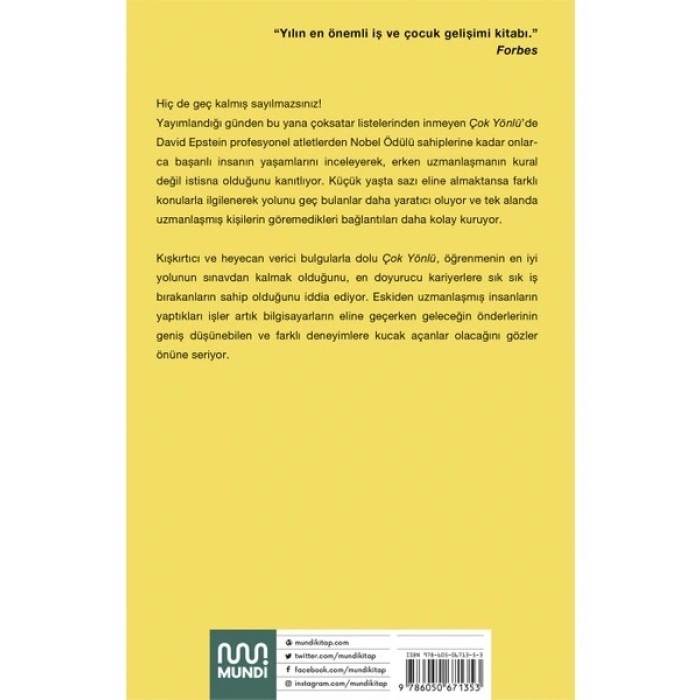 Çok Yönlü Başarı İçin Neden Çok Şeyle İlgilenmeliyiz? - David Epstein
