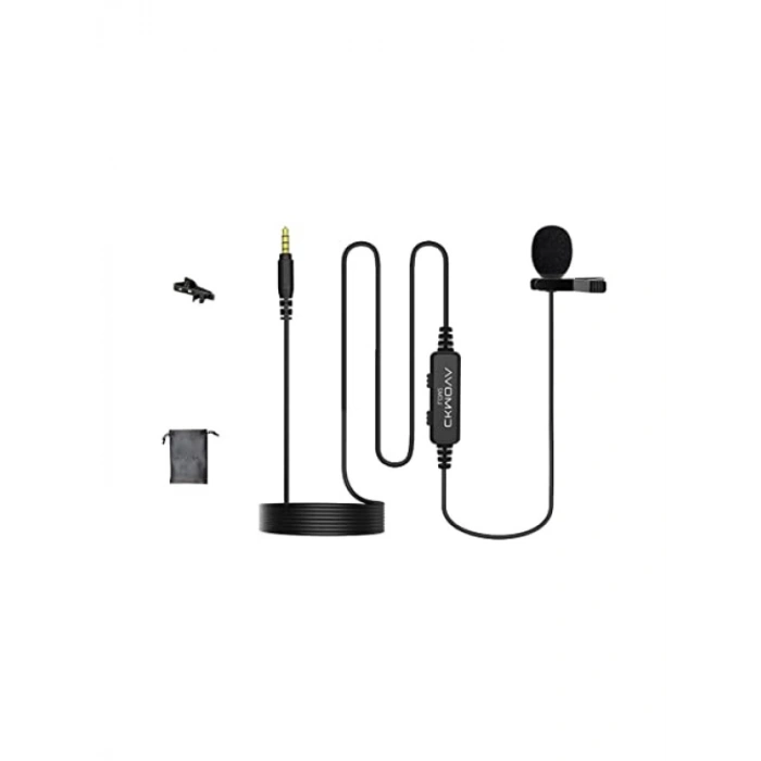 Çok Yönlü Klipsli Yaka Mikrofonu - 3.5mm Bağlantı