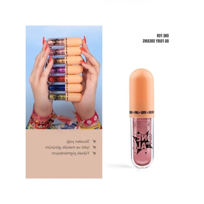 Çok Yönlü Kullanım için Işıltılı Göz Farı - Likit Form