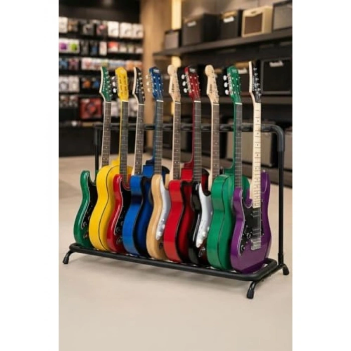 Çoklu 9lu Gitar Standı Sehpası