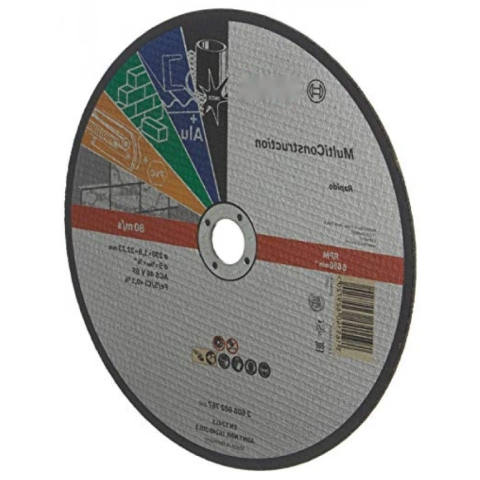 Çoklu Malzemelerde Kullanım İçin Düz Kesme Diski - 230 x 1,9 mm