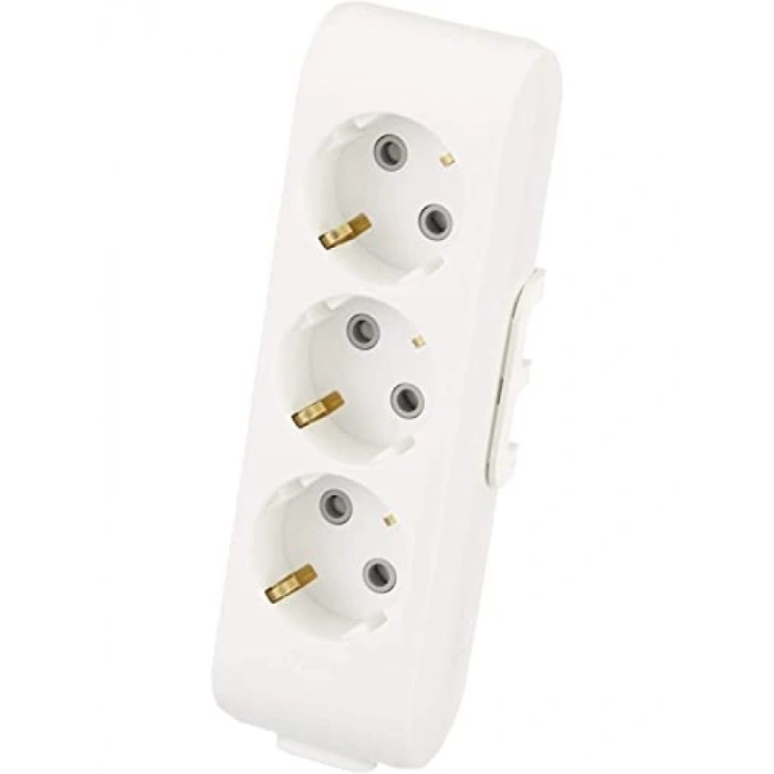 Çoklu Priz - Üçlü Topraklı Çocuk Korumalı Tasarım