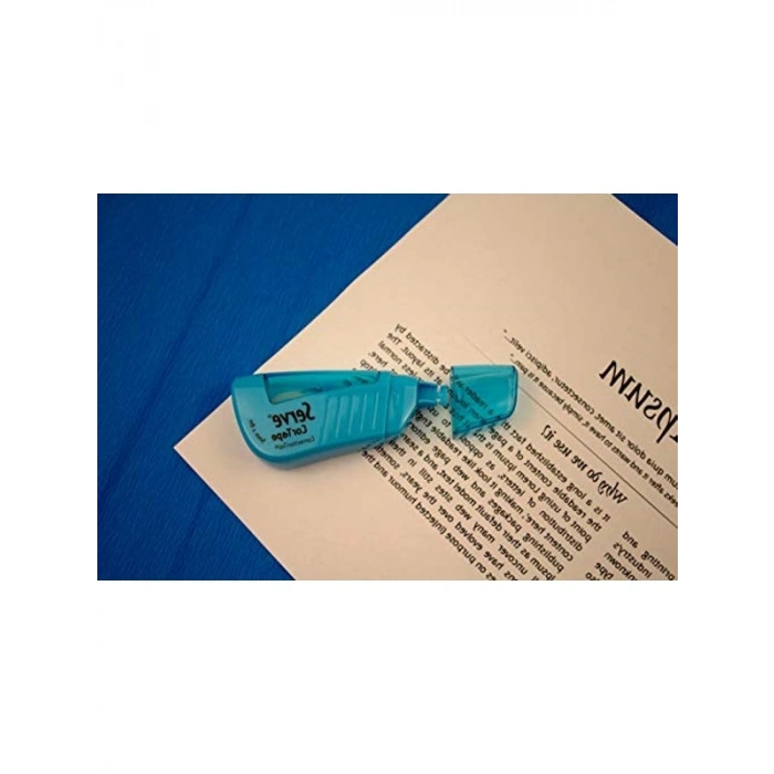Fosforlu Mavi Şerit Silici, 5 mm x 8 mt, Tekli Blister Ambalajda