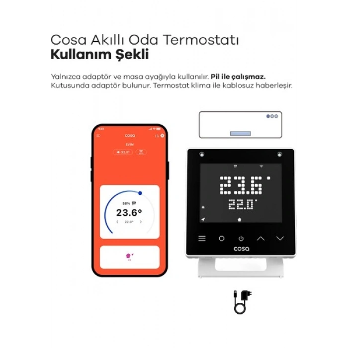 Cosa Akıllı Oda Termostatı Klima Kontrolü V5 (SADECE KLİMA İÇİNDİR)