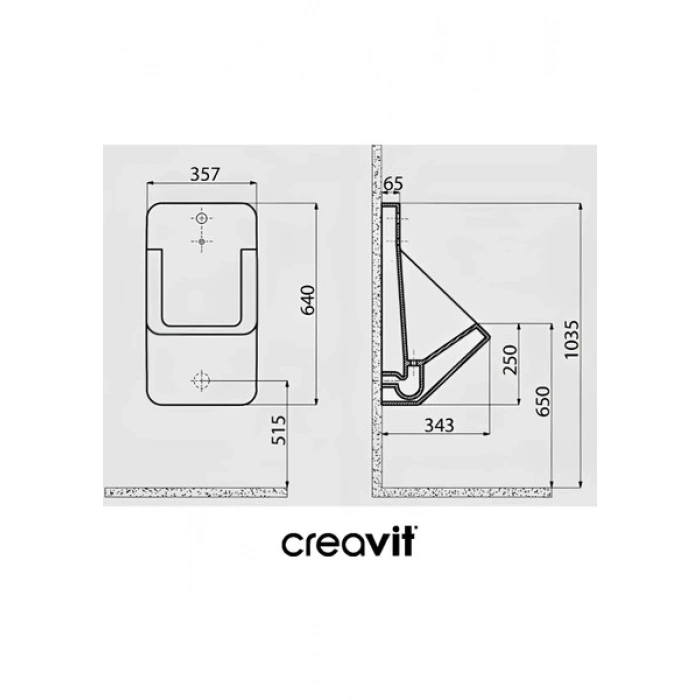 Creavit Ankastre Fotoselli Pisuvar TP640