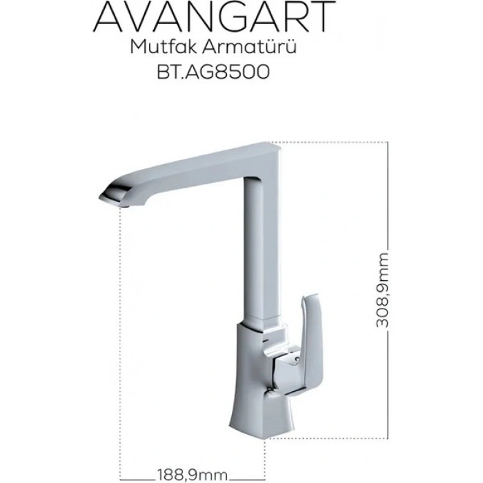 Creavit Avangart Batarya Seti 3’lü Banyo-Lavabo-Eviye