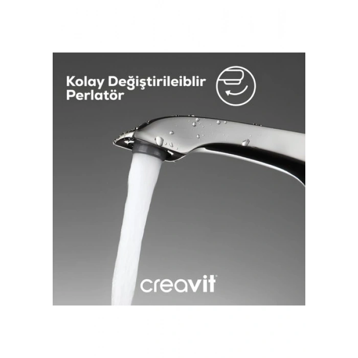 Creavit Avangart Krom Lavabo Bataryası AG1500