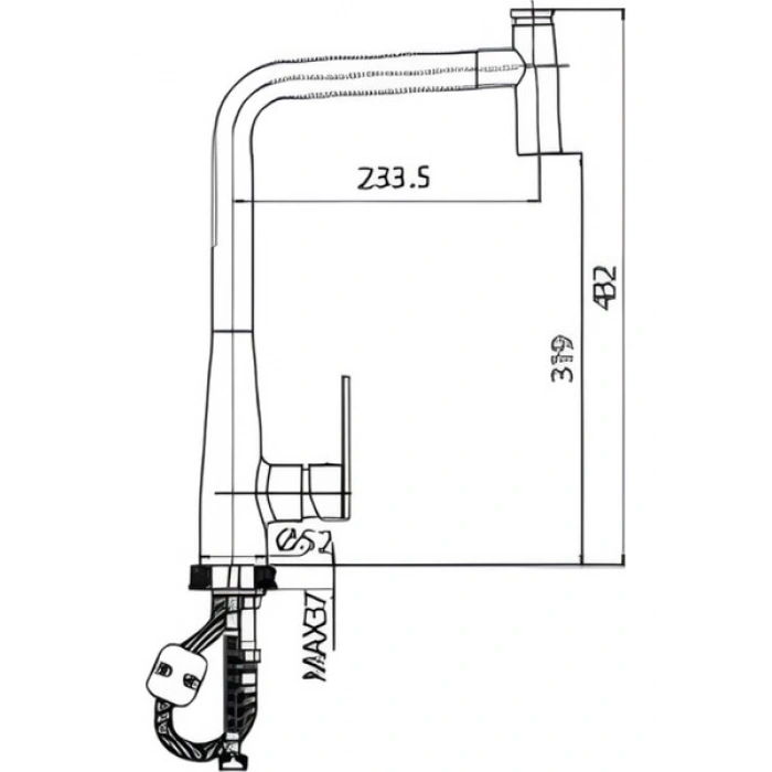 Creavit Endüstriyel Mutfak Armatürü MF8555
