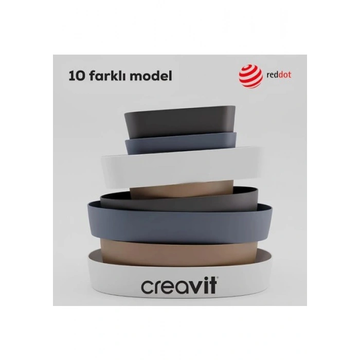 Creavit Loop Oval Beyaz Deliksiz Lavabo 70 Cm LP170