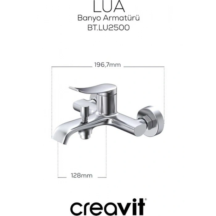 Creavit Lua Batarya Seti 3’lü Banyo-Lavabo-Evye