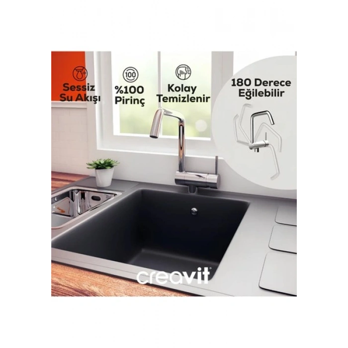 Creavit Pencere Önü Eviye Mutfak Bataryası MF8600
