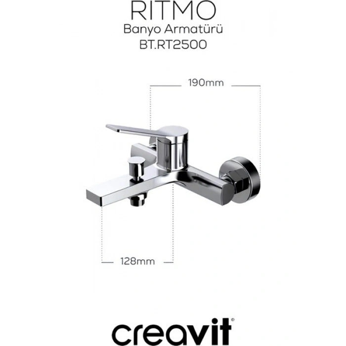 Creavit Ritmo Krom Banyo Bataryası RT2500