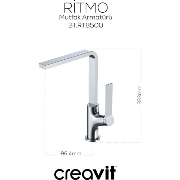 Creavit Ritmo Krom Eviye Bataryası RT8500
