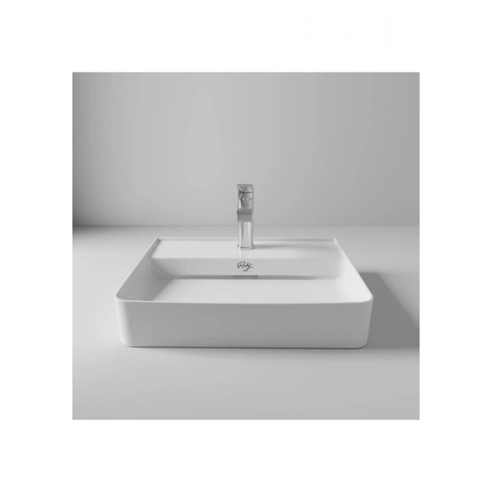 Creavit Ruby Dikdörtgen Beyaz Delikli Lavabo 50 cm RB051