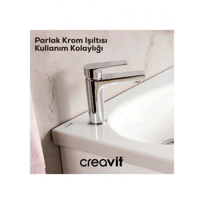 Creavit Sharp Krom Lavabo Bataryası SR1500