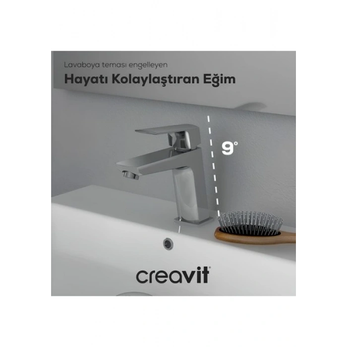 Creavit Slope Krom Lavabo Bataryası SP1500