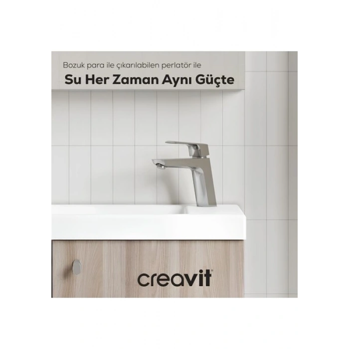 Creavit Slope Krom Lavabo Bataryası SP1500