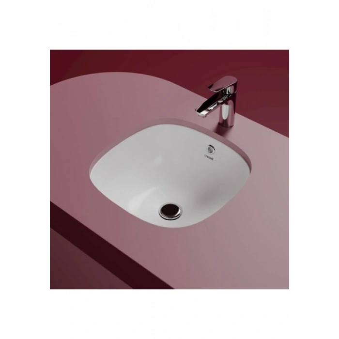 Creavit Solo Tezgah Altı Kare Lavabo 38 cm SO037