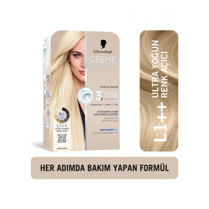Creme Supreme Yoğun Bakım Full Kit L1++ Ultra Yoğun Renk Açıcı