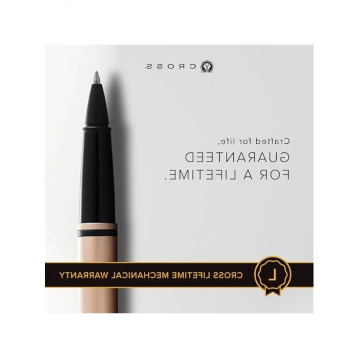 Cross Calais Rollerball (Hediye Kutusu Dahil) Pembe Altın/Siyah