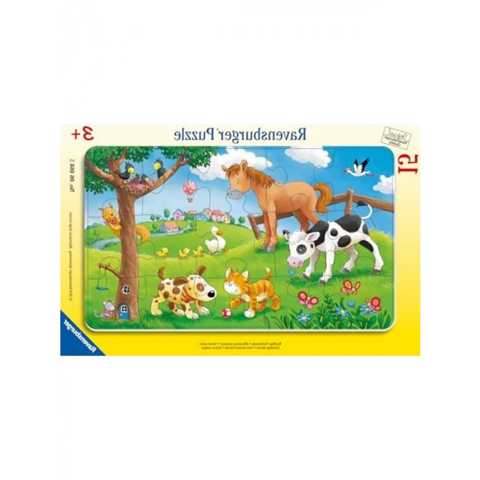 Cuddly Friends Temalı 15 Parça Yapboz, Eğitici Oyun