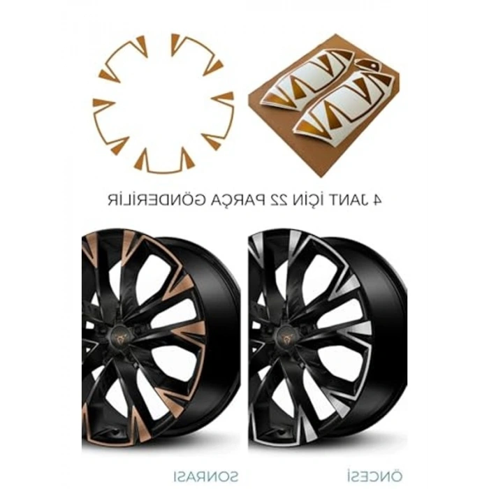 Cupra Formentor VZ için Jant Kaplama Sticker Seti, Uyumlu