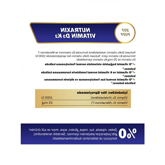 D3 ve K2 Vitamin Kompleksi, 30 ml