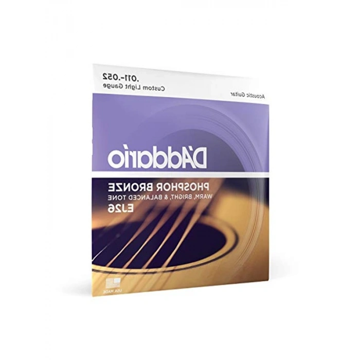 Daddario Ej26 Akustik Gitar Tel Seti, Phosphor-Bronze, Custom Li