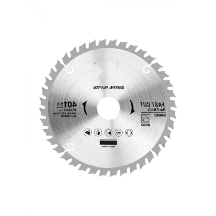 Daire Testere Bıçağı - 184x30mm, 40 Diş Elmas Kesim