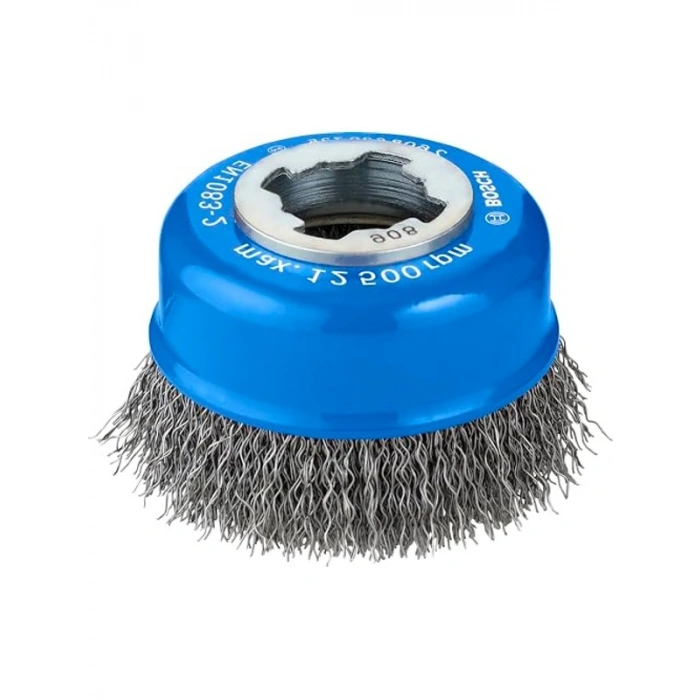 Dalgalı Tencere Fırçası, Metal İçin, Ø 75 mm, X-Lock Uyumlu