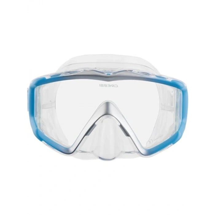 Dalış Maskesi - Cressi Liberty Triside, Clear/Blue/Silver