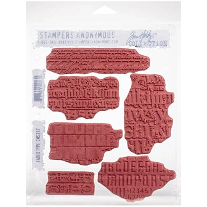 Damga Seti - Faded Tim Holtz Teması, Tek Beden