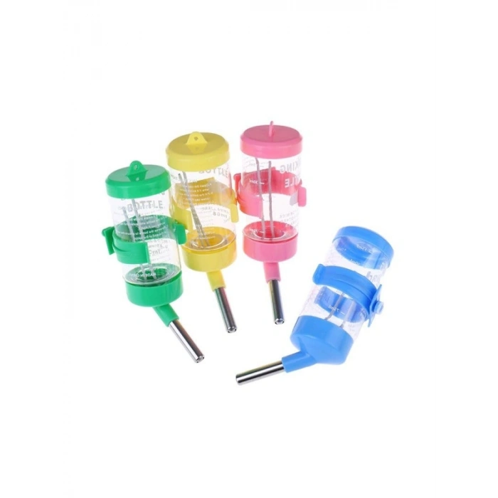 Damlatmayan Hamster ve Tavşan Suluğu, 80 ml (Mavi)